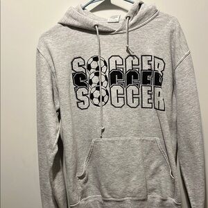 Gray Soccer Hoodie
